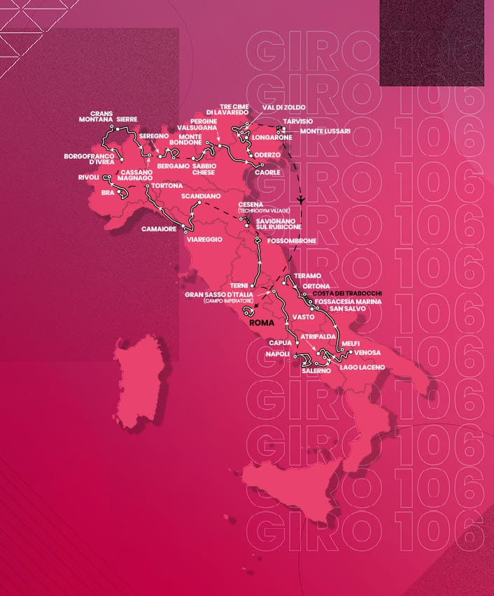 Giro d'Italia 2023 route